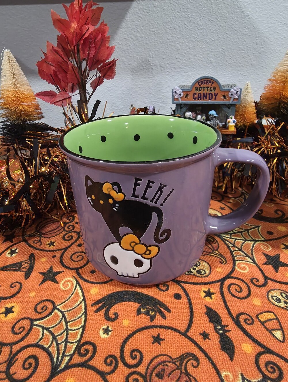 Blue Sky Halloween Hello Kitty Mug
